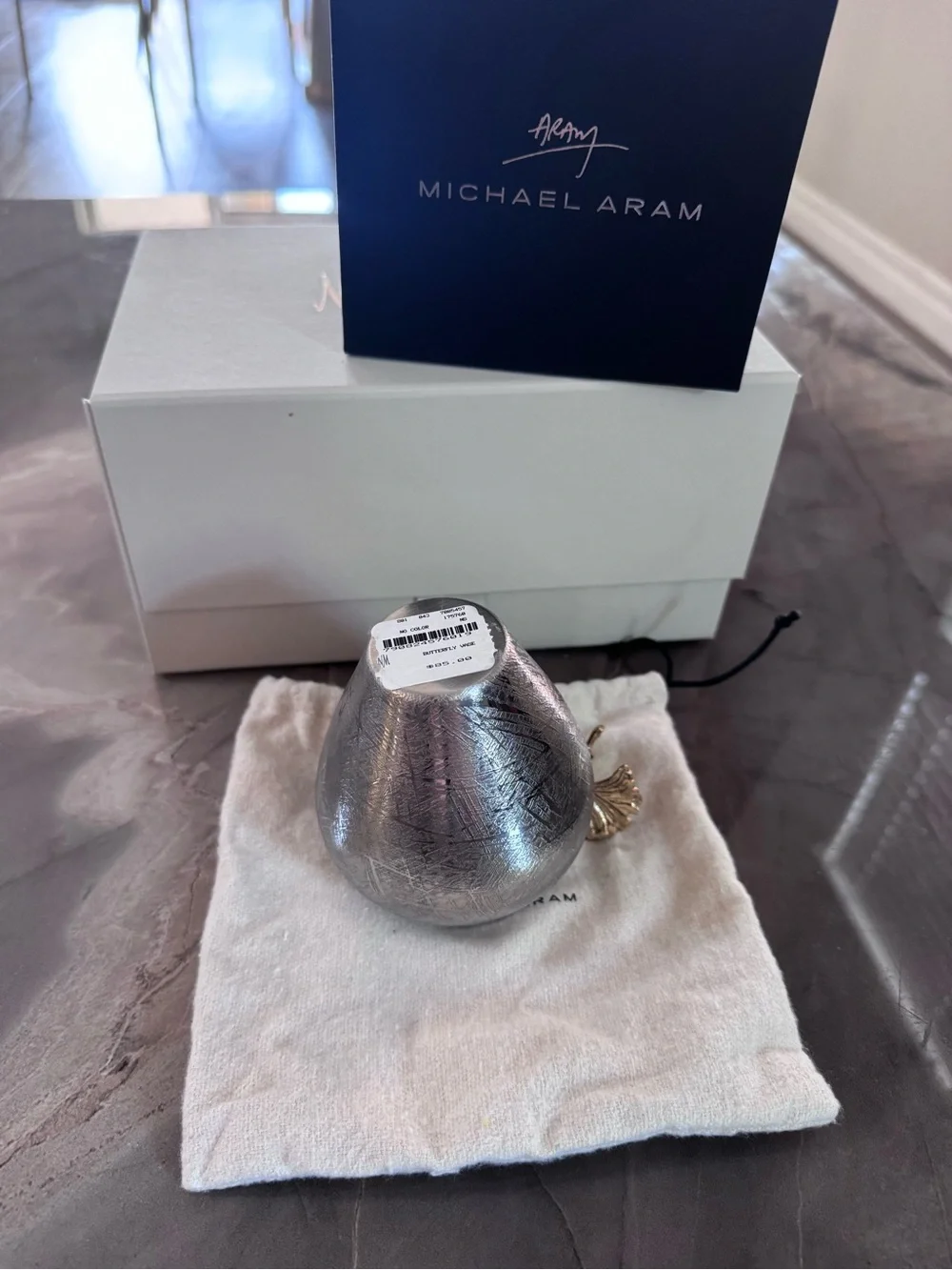 Mini Michael Aram Butterfly Ginkgo Bud Vase